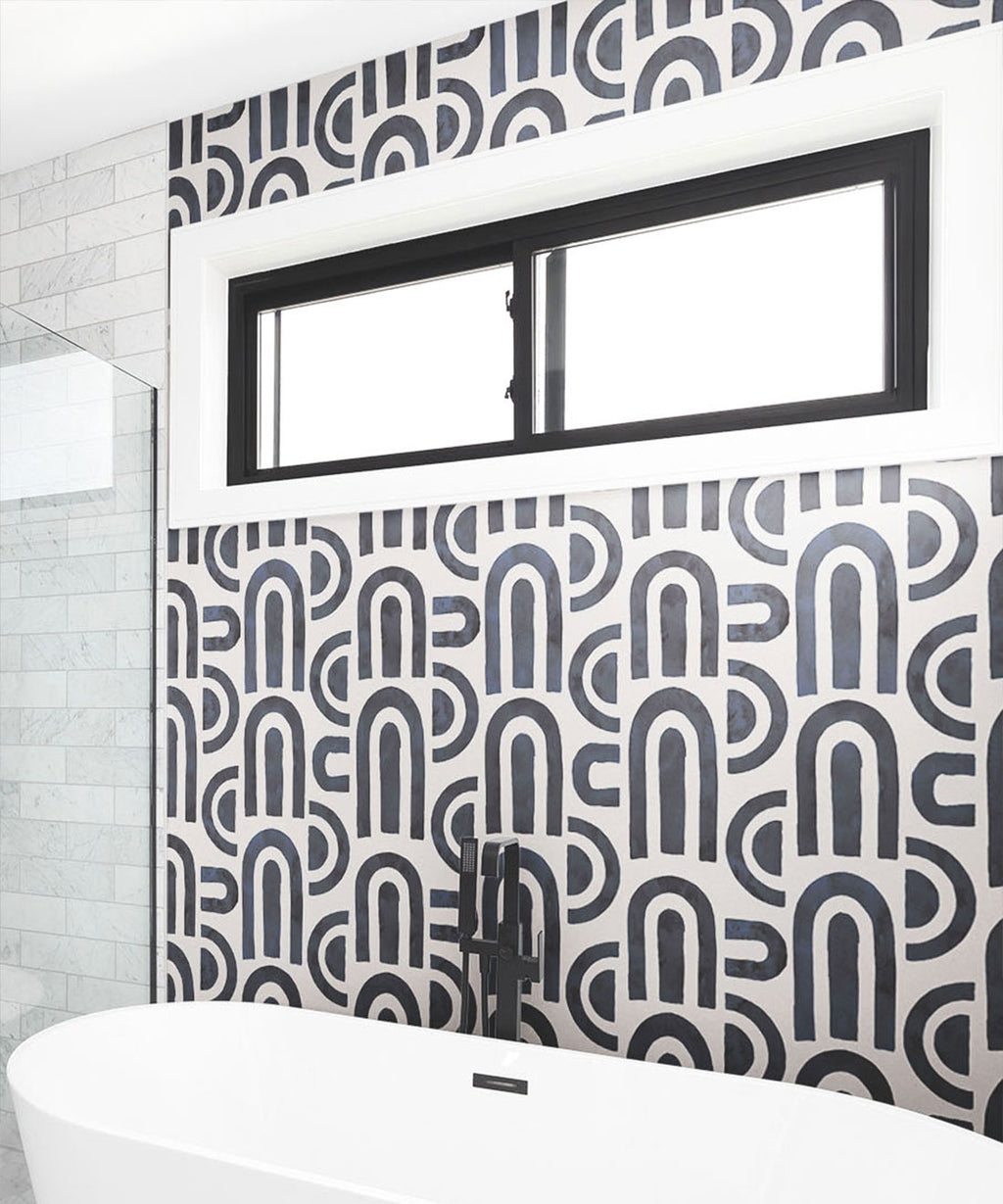 Formes Deux Wallpaper, Midnight White