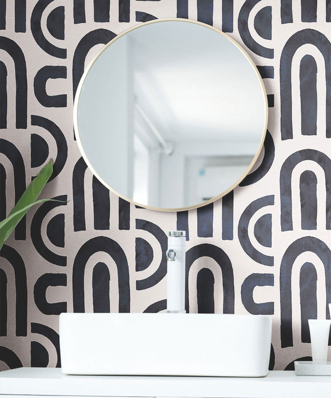Formes Deux Wallpaper, Midnight White