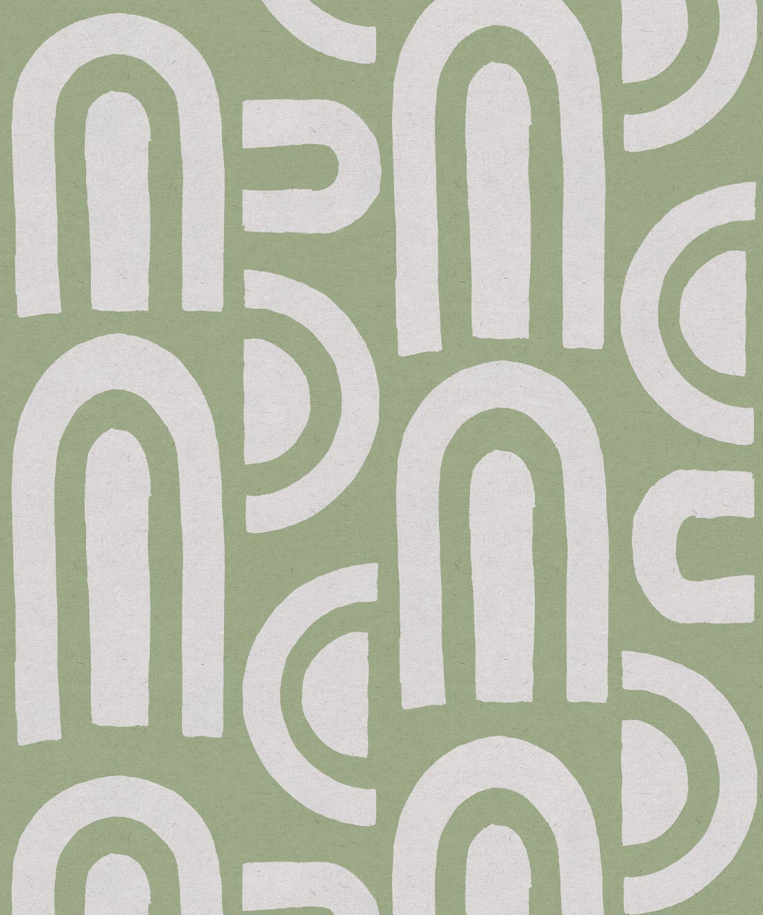 Formes Deux Wallpaper, Snow Green