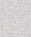 Formes Trois Wallpaper, Grey White