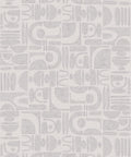 Formes Trois Wallpaper, Grey White