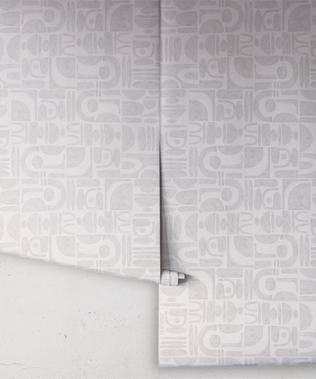 Formes Trois Wallpaper, Grey White