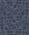 Formes Trois Wallpaper, Midnight Navy