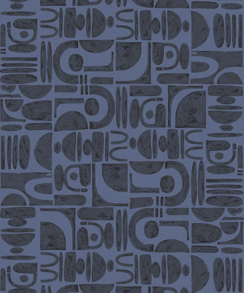 Formes Trois Wallpaper, Midnight Navy