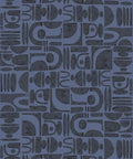 Formes Trois Wallpaper, Midnight Navy