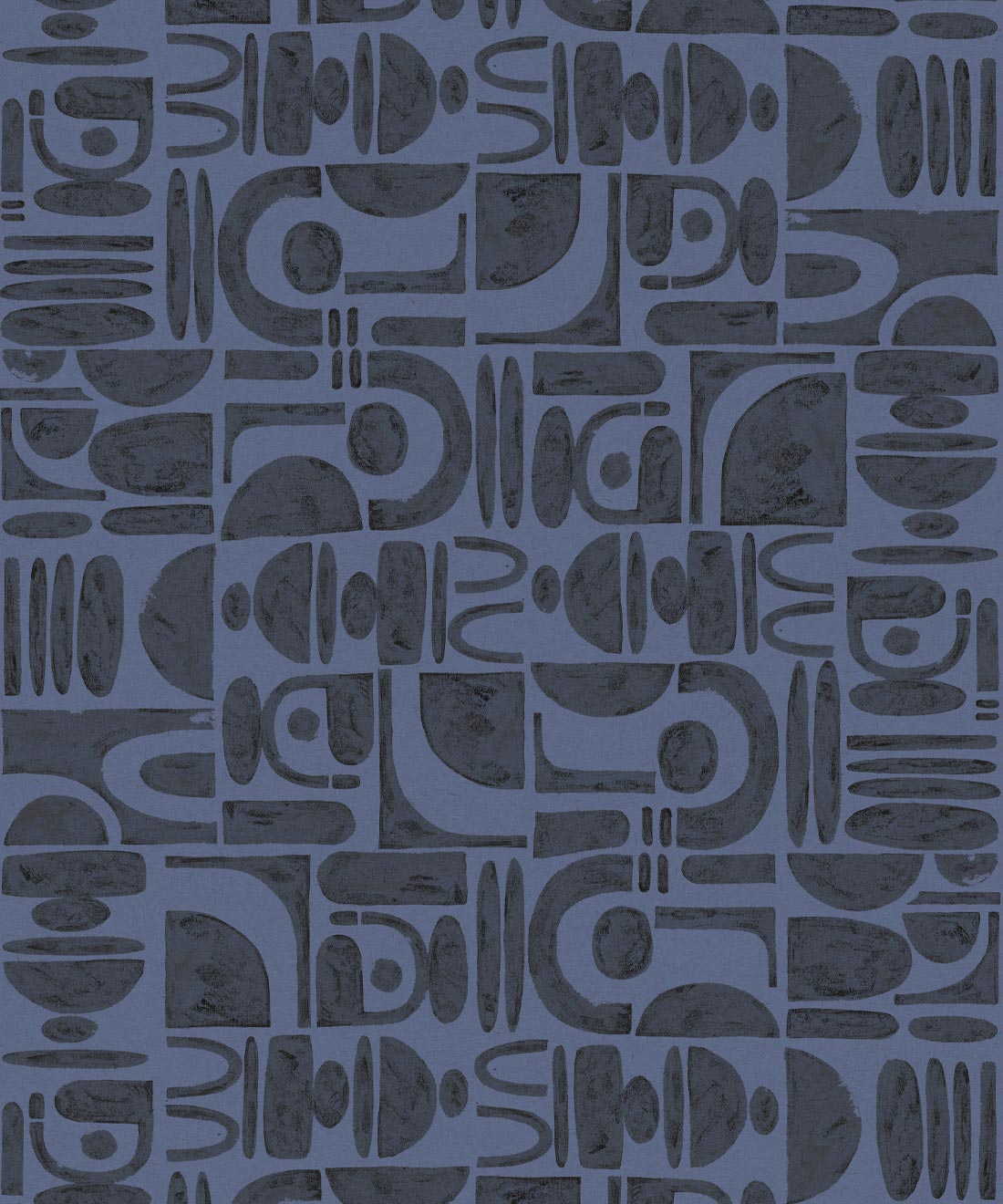 Formes Trois Wallpaper, Midnight Navy