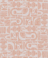 Formes Trois Wallpaper, Salmon Light Beige