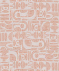 Formes Trois Wallpaper, Salmon Light Beige