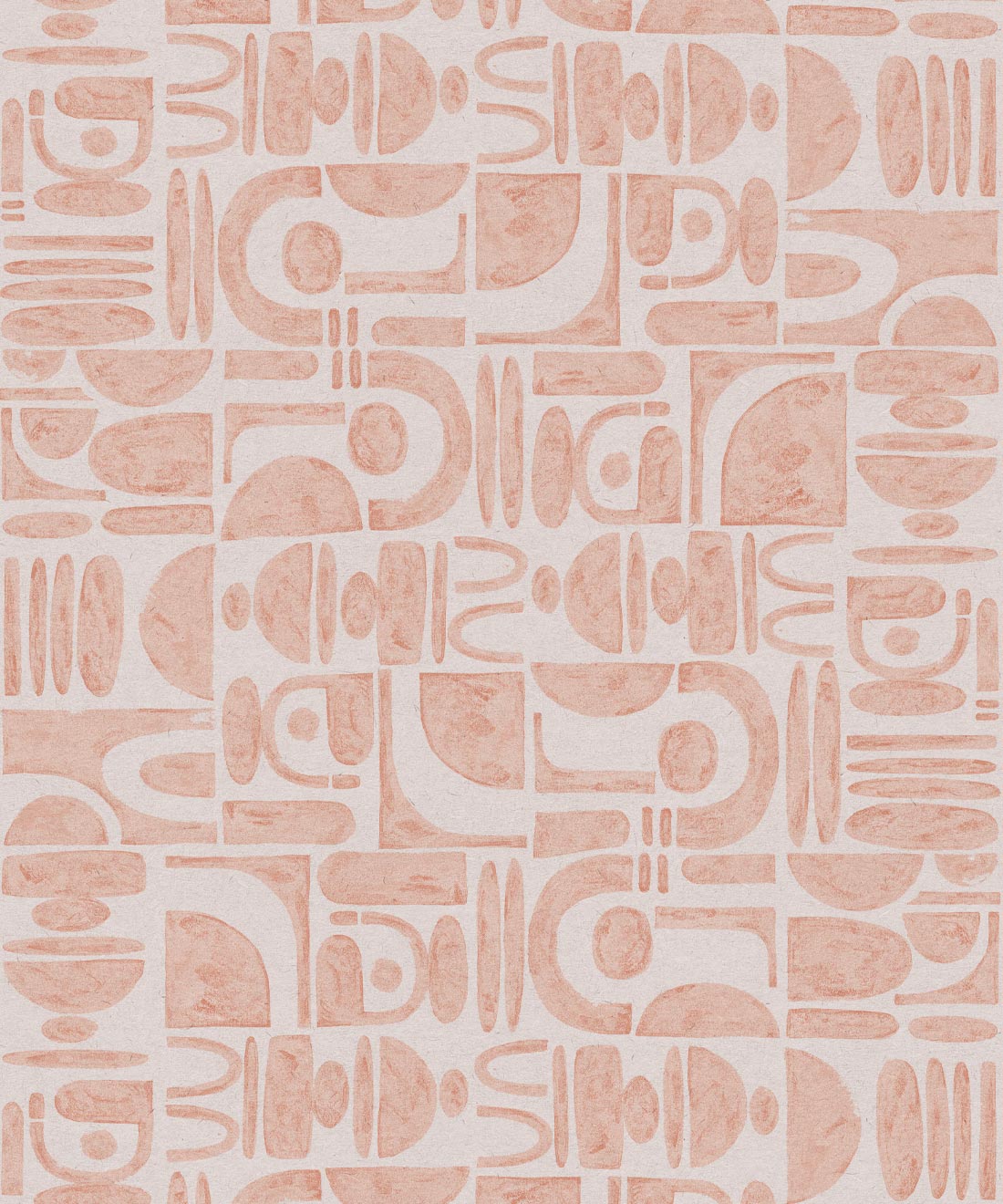 Formes Trois Wallpaper, Salmon Light Beige