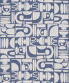 Formes Trois Wallpaper, Snow Navy