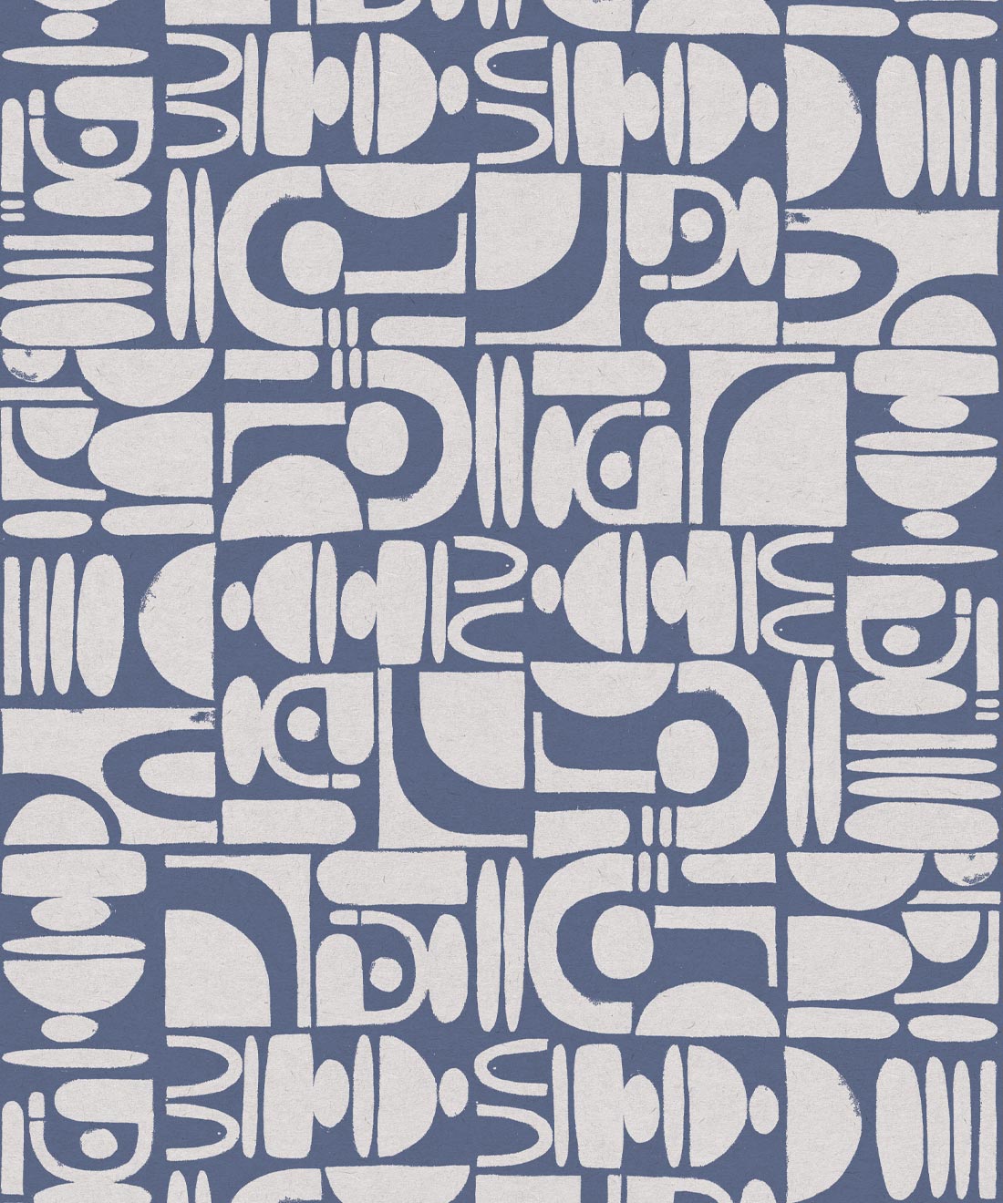 Formes Trois Wallpaper, Snow Navy