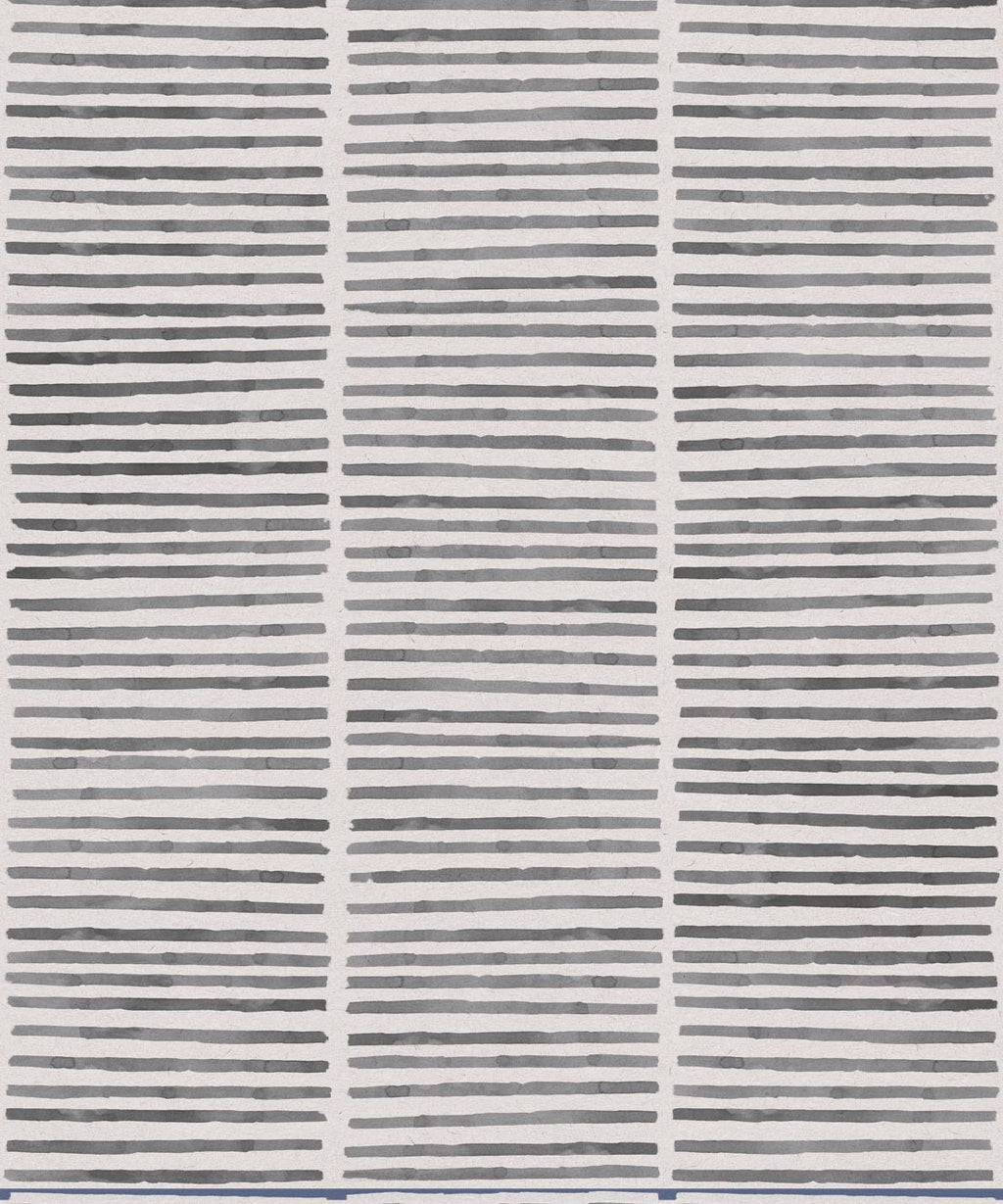 Lignes Wallpaper, Charcoal White