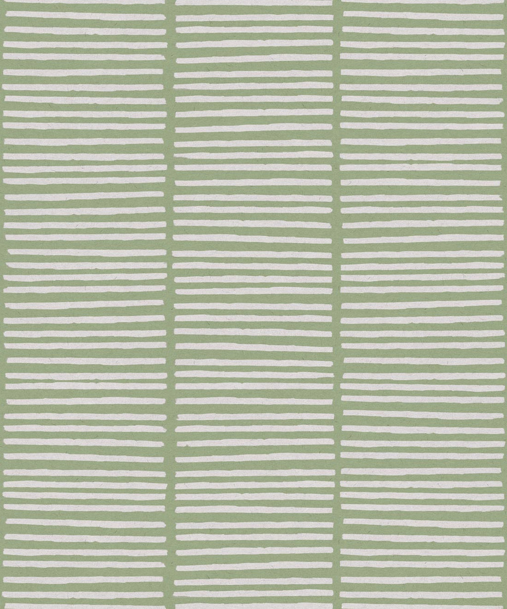 Lignes Wallpaper, Snow Green