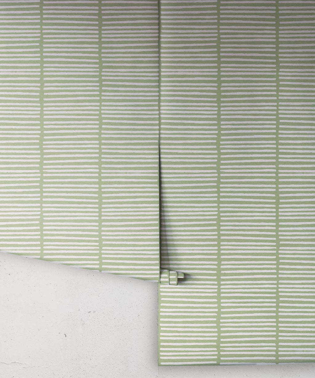 Lignes Wallpaper, Snow Green