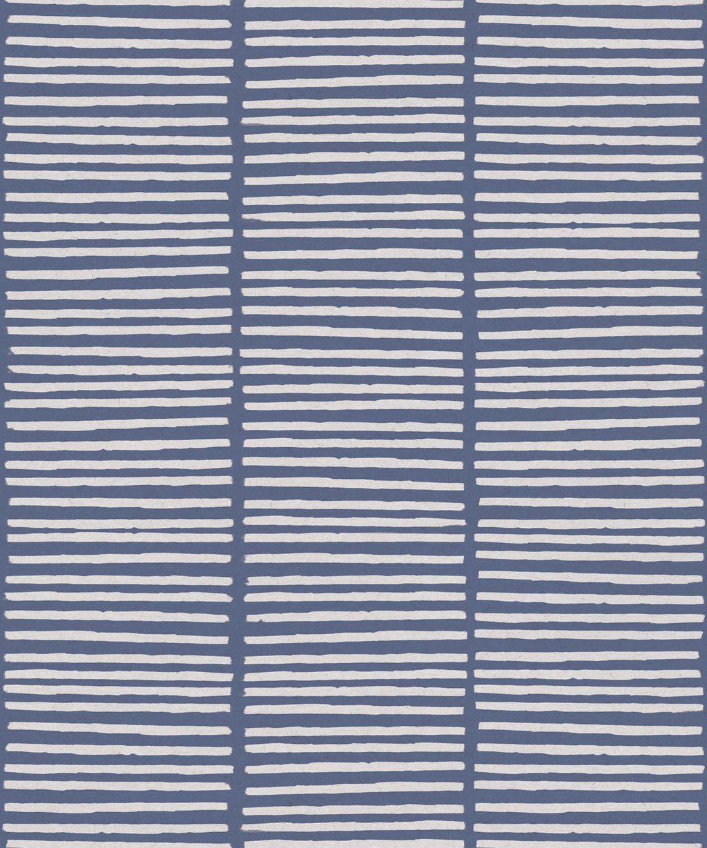 Lignes Wallpaper, Snow Navy