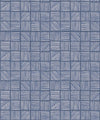 Lignes Deux Wallpaper, Blue Navy