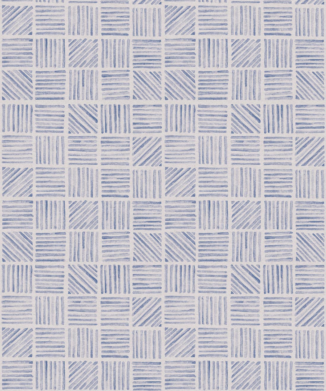 Lignes Deux Wallpaper, Blue White