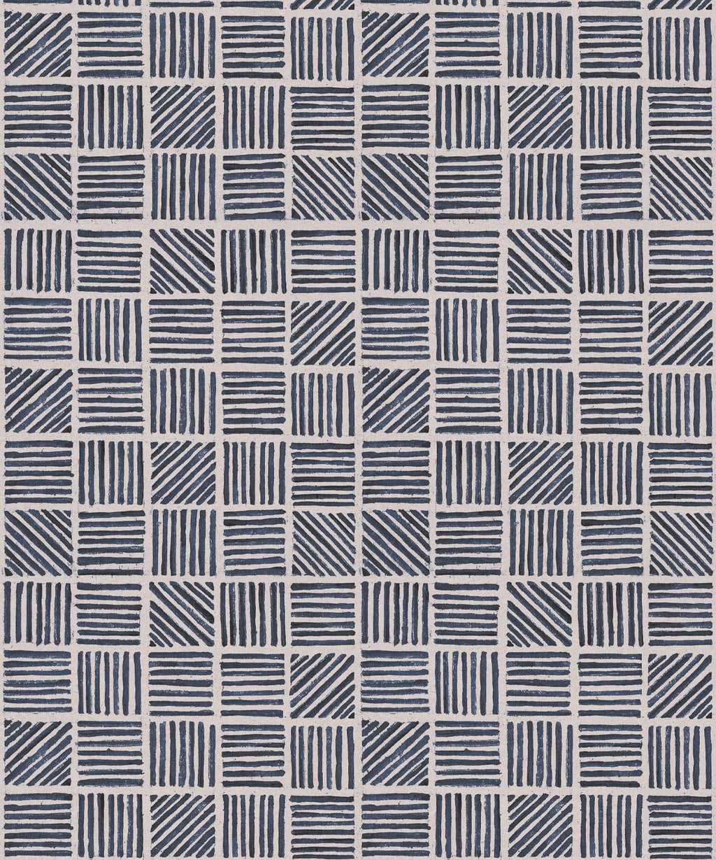 Lignes Deux Wallpaper, Midnight Light Beige