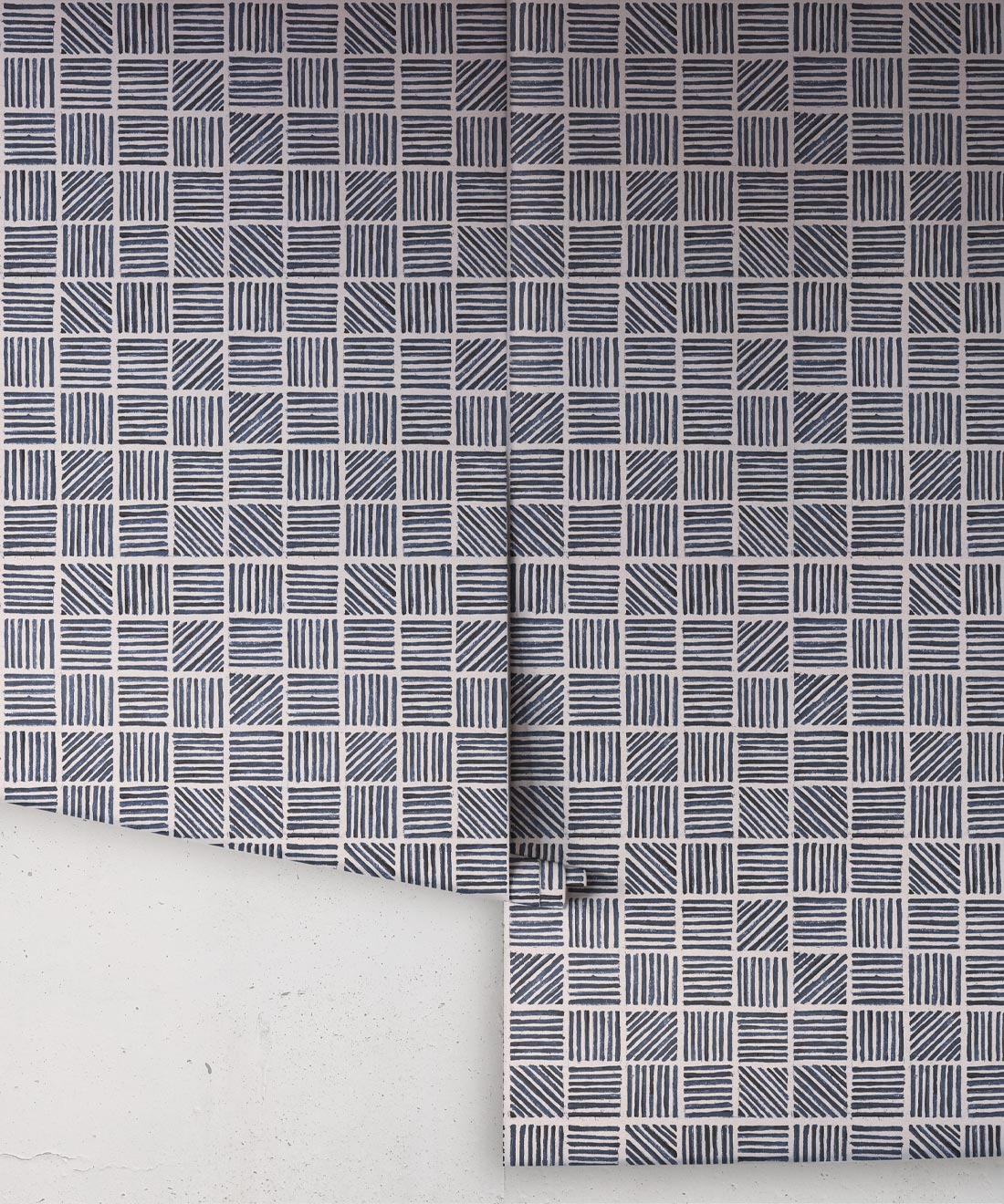 Lignes Deux Wallpaper, Midnight Light Beige