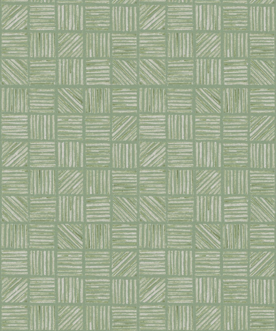 Lignes Deux Wallpaper, Sage Green