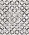Pétales Deux Wallpaper, Charcoal White
