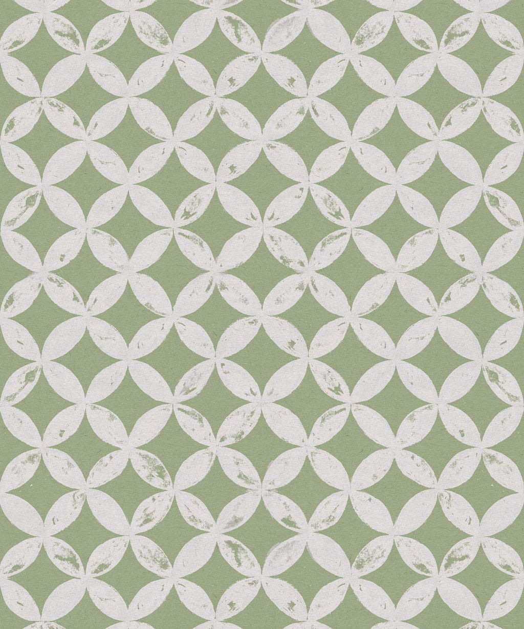 Pétales Deux Wallpaper, Snow Green