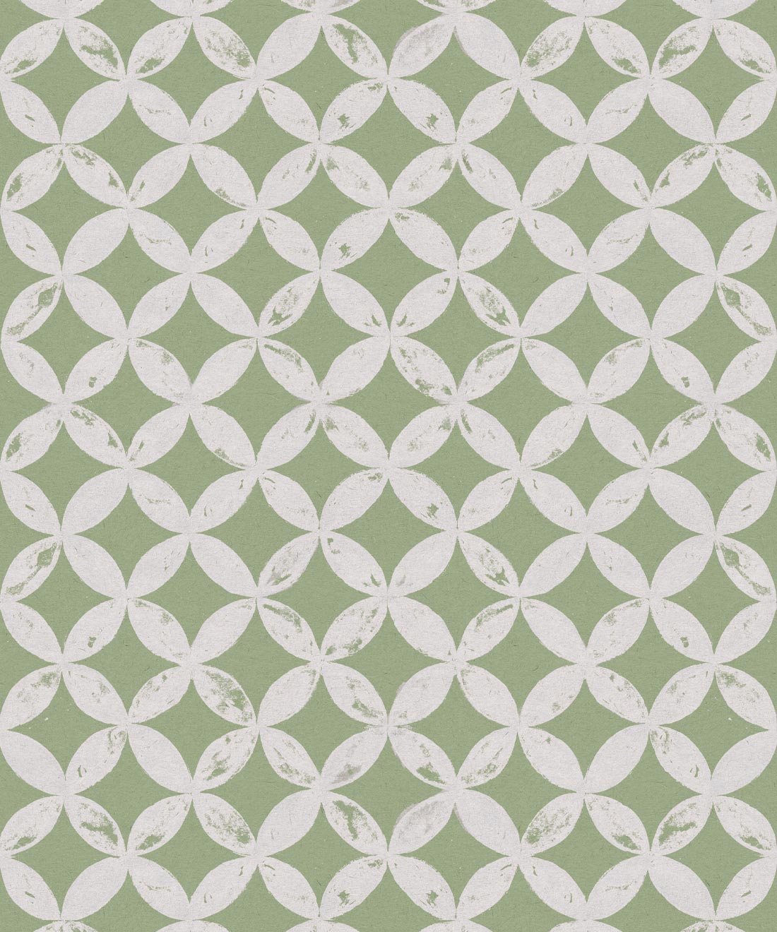 Pétales Deux Wallpaper, Snow Green