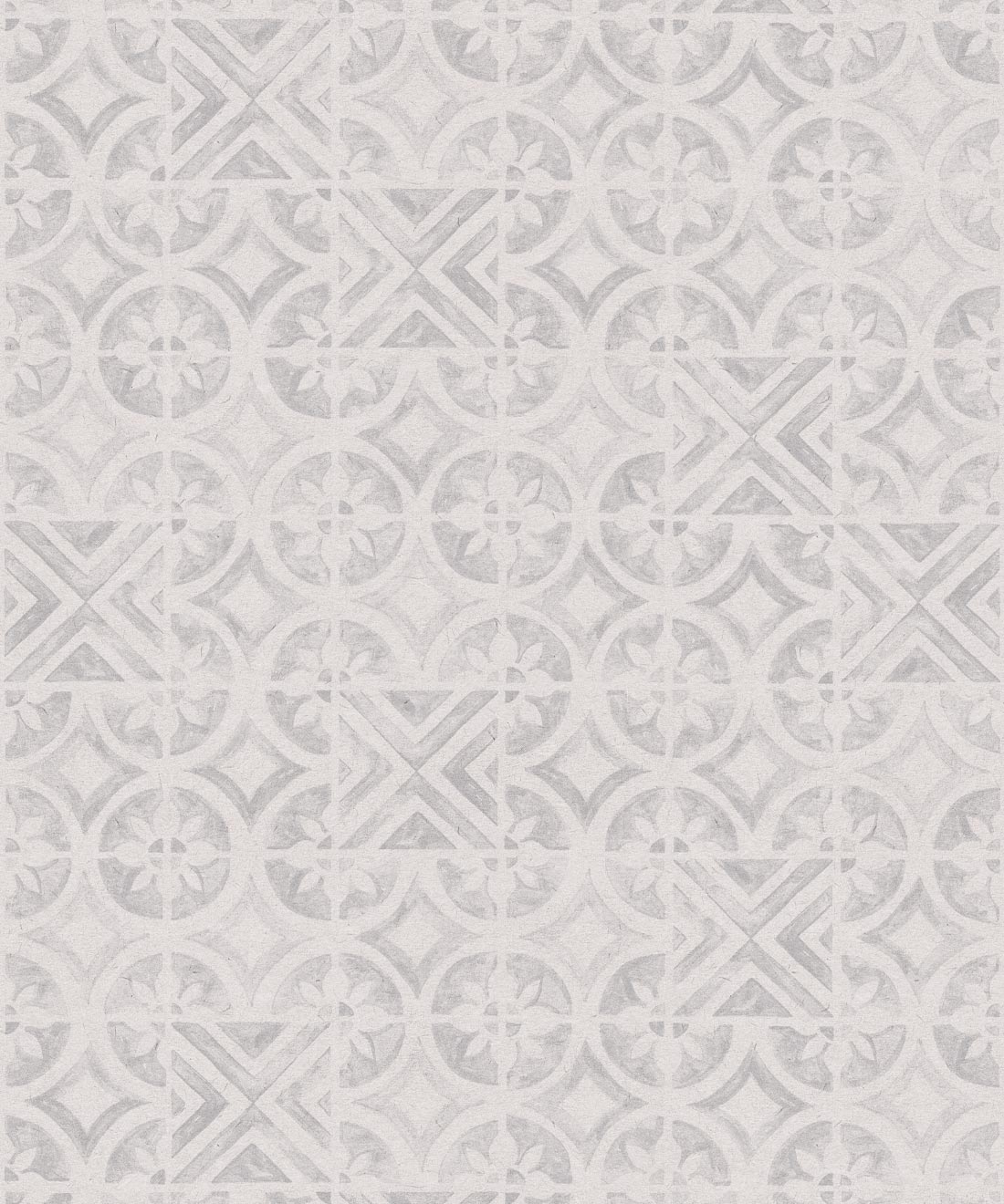 Pétales Trois Wallpaper, Grey White