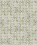 Pétales Trois Wallpaper, Sage Light Beige