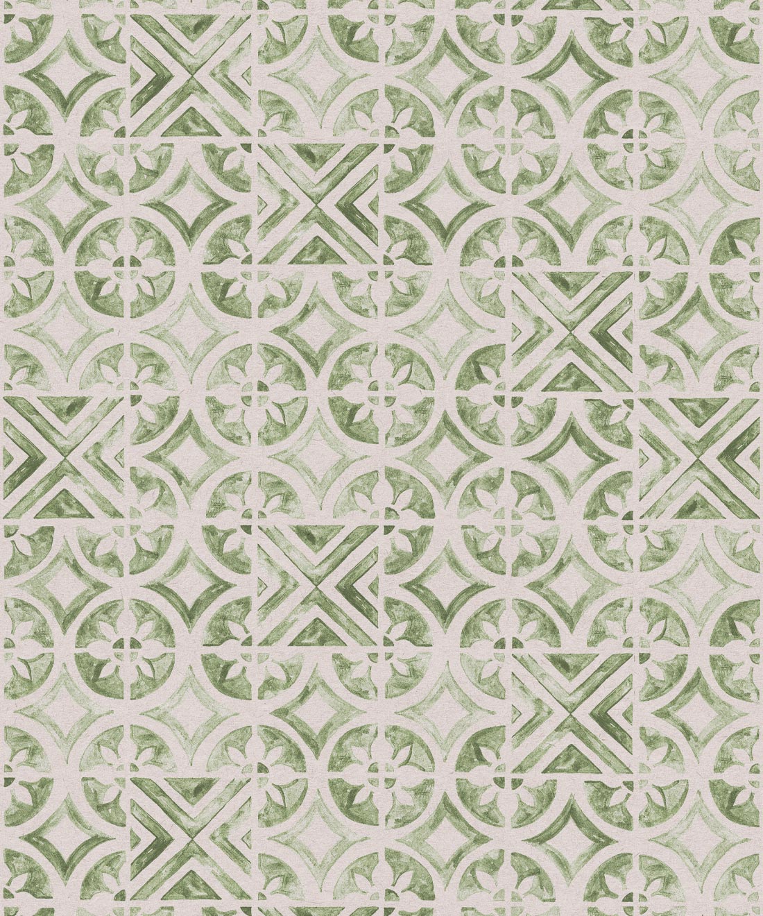 Pétales Trois Wallpaper, Sage Light Beige