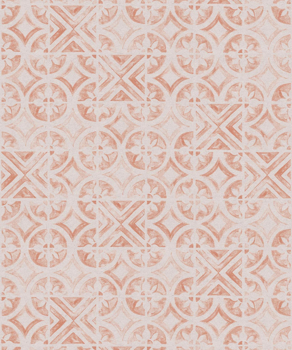 Pétales Trois Wallpaper, Salmon Light Beige
