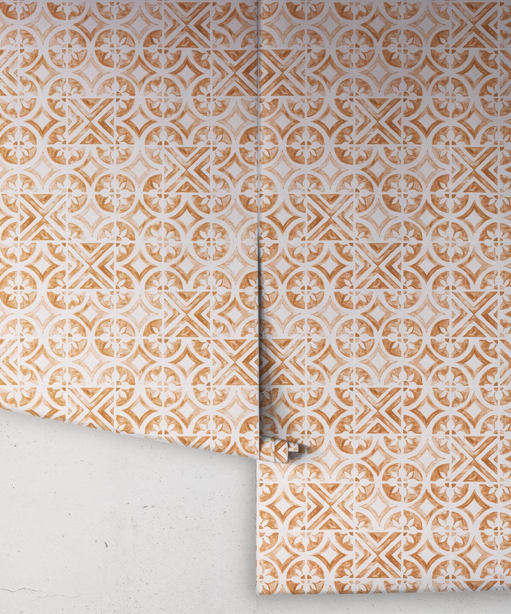 Pétales Trois Wallpaper, Sienna White