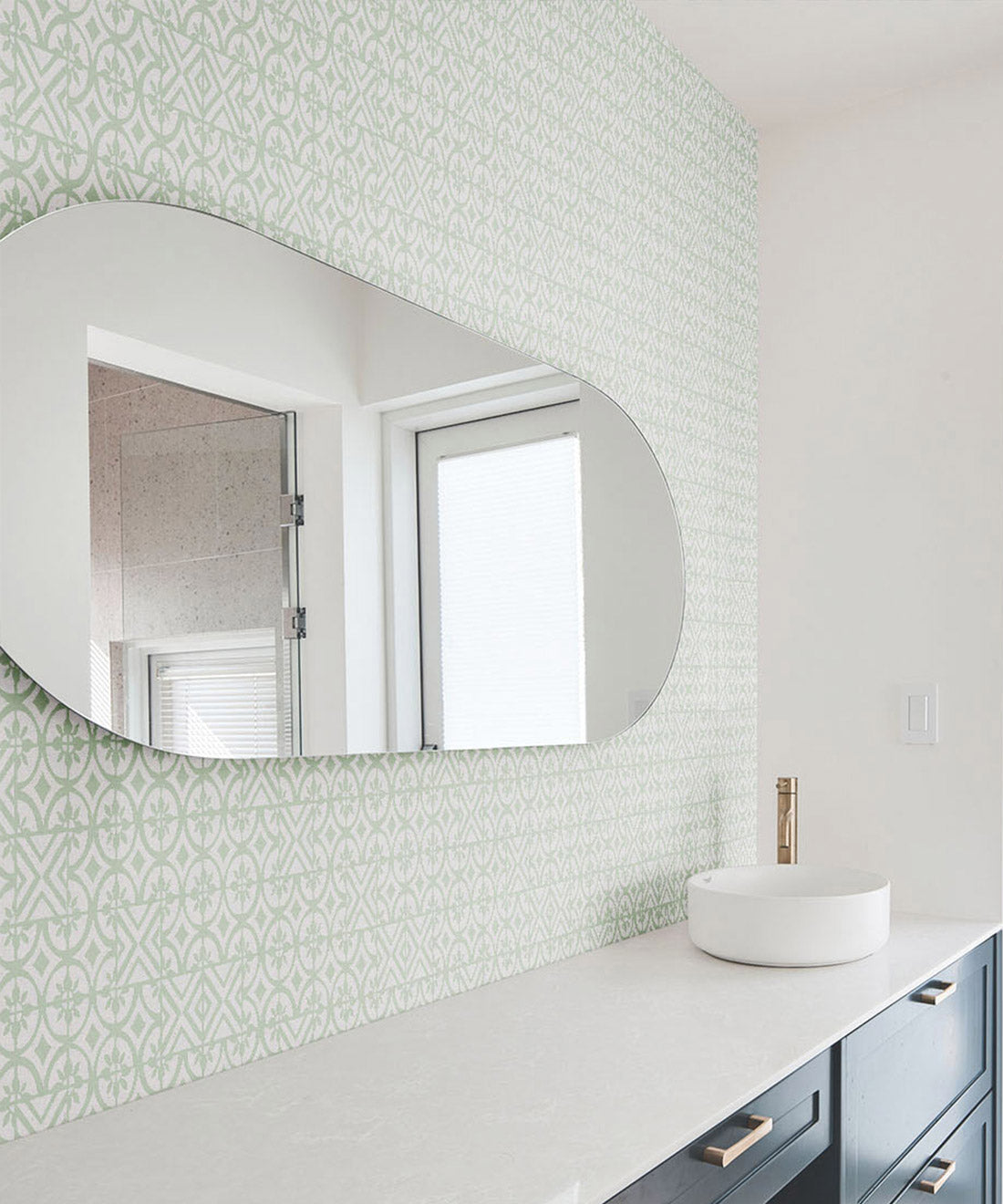 Pétales Trois Wallpaper, Snow Green