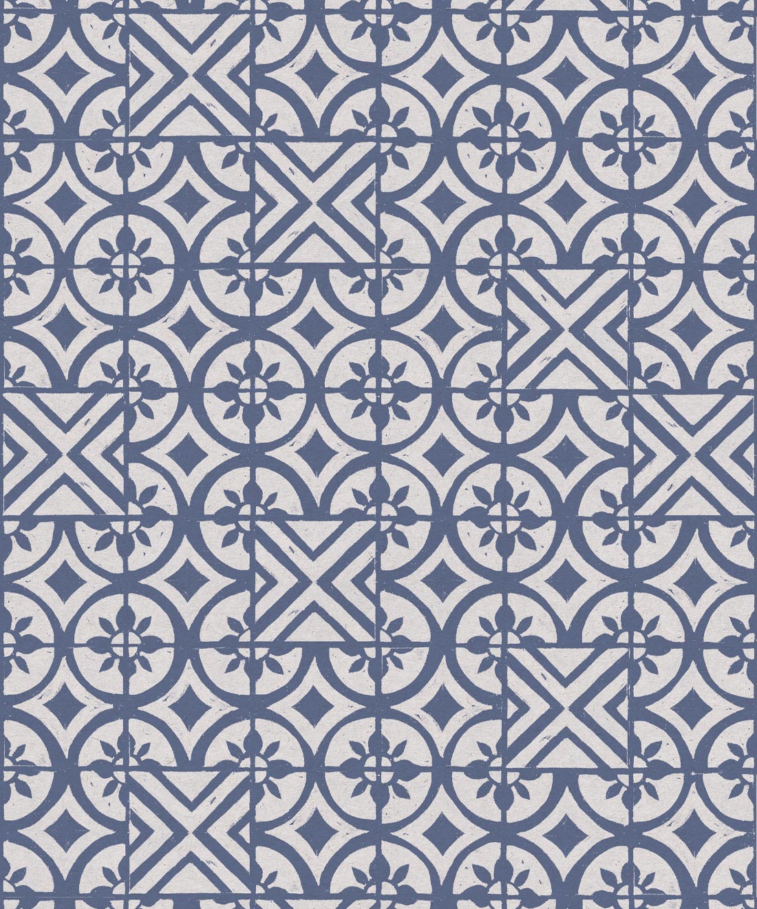 Pétales Trois Wallpaper, Snow Navy