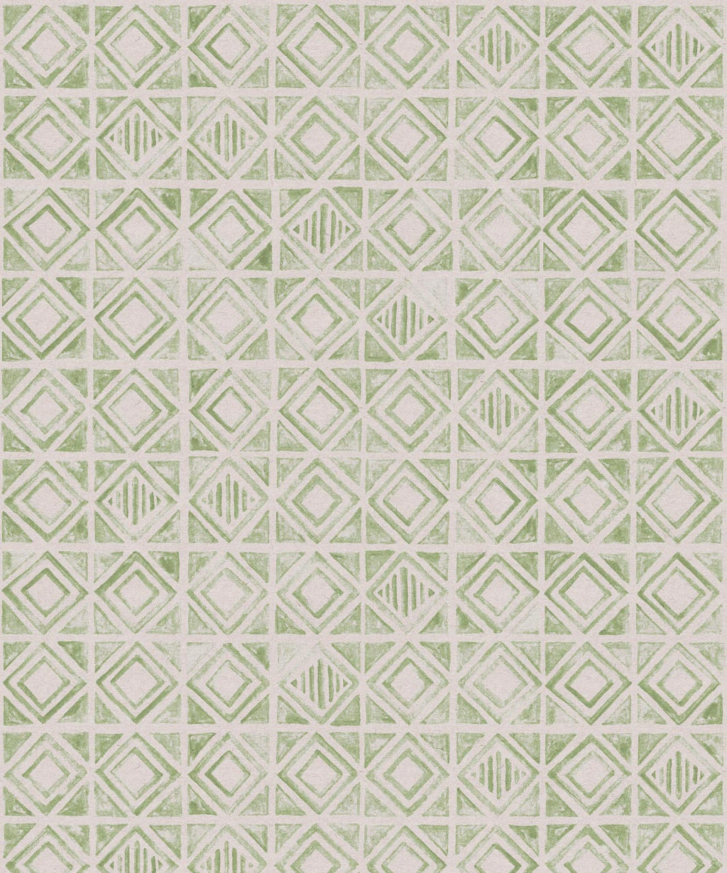Tuile Wallpaper, Sage Light Beige