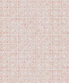 Tuile Wallpaper, Salmon White