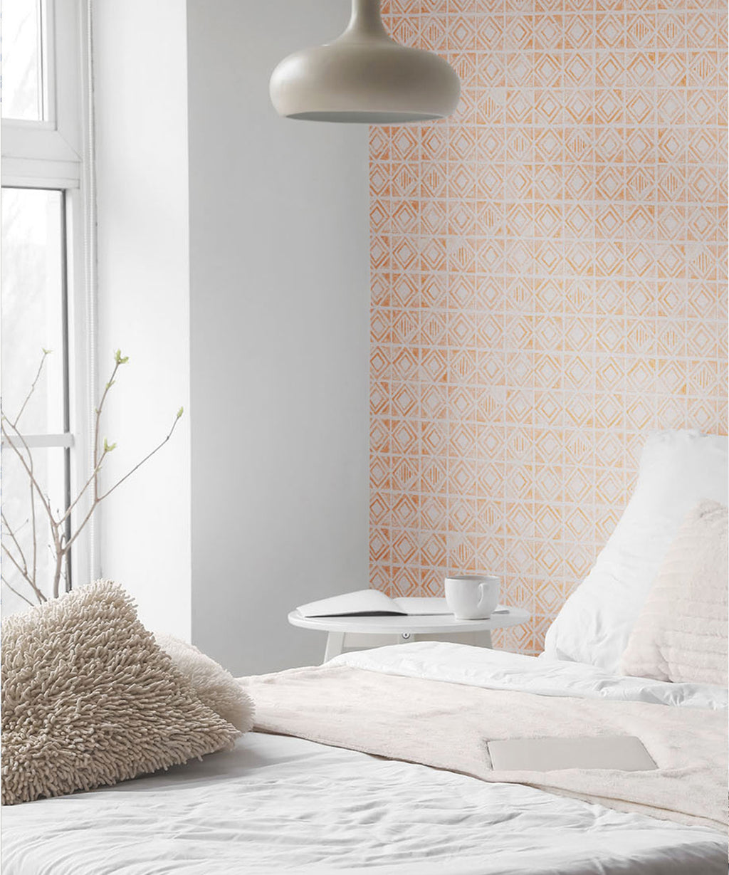Tuile Wallpaper, Sienna Light Beige