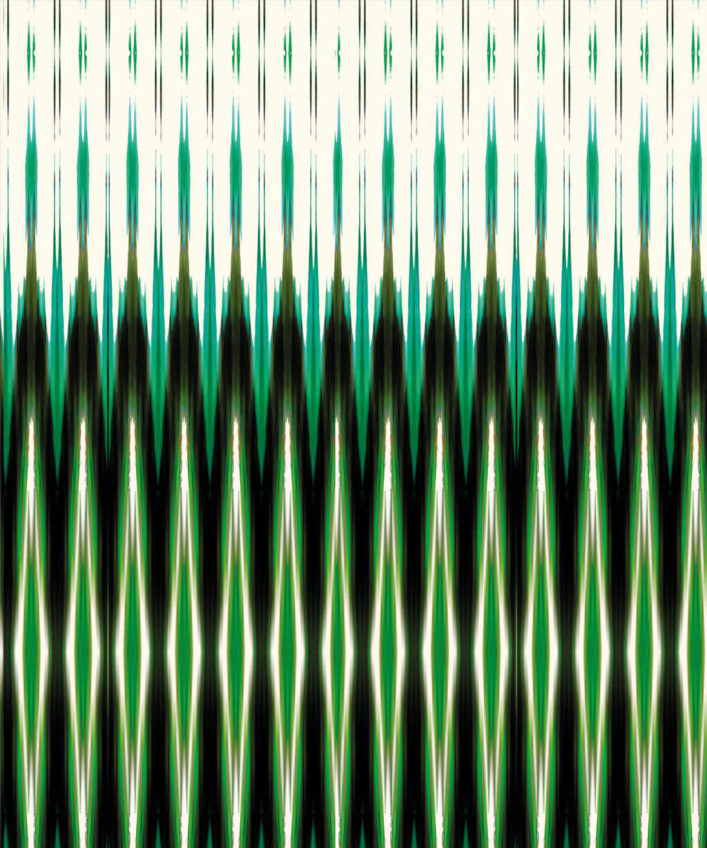 Ikat Wallpaper, Green