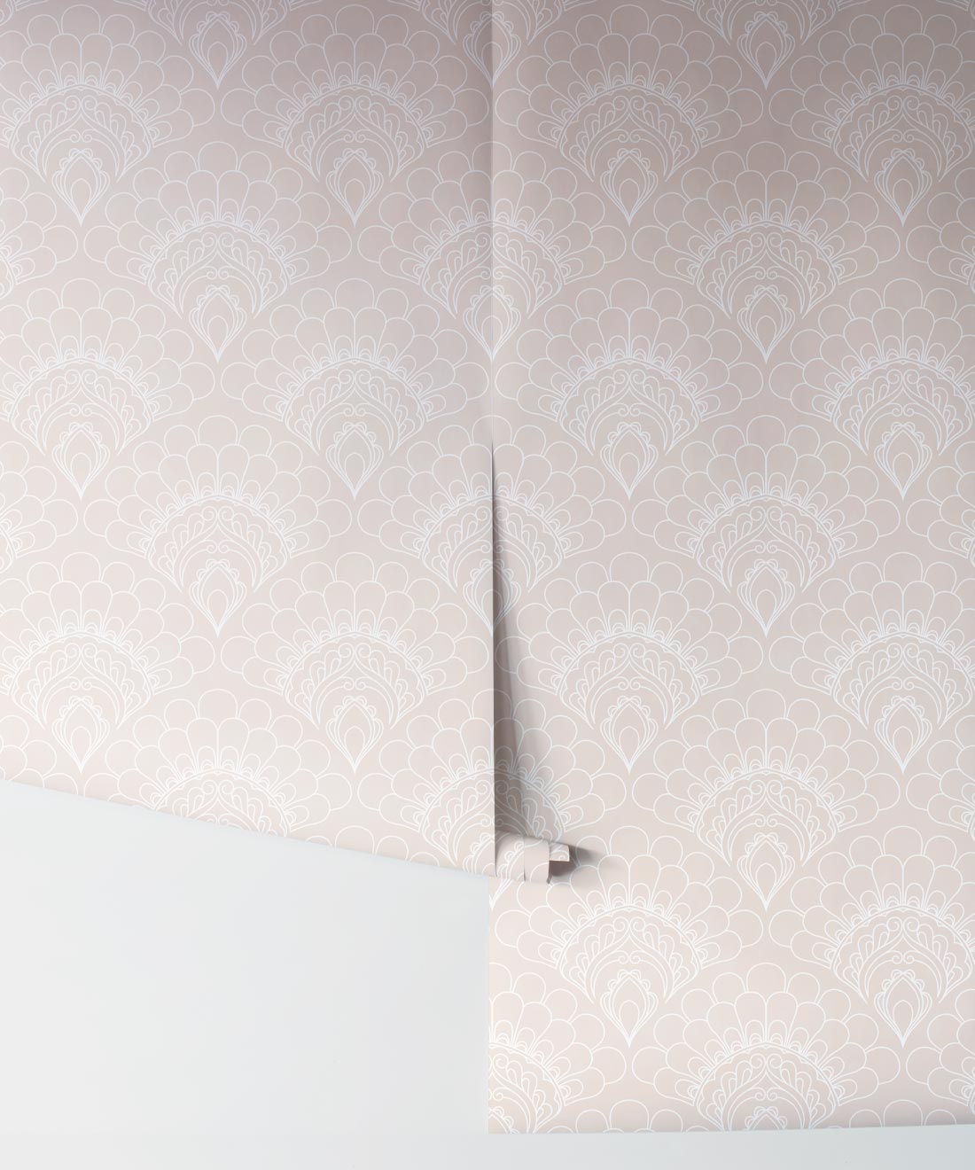 Retro Peacock Wallpaper, Beige