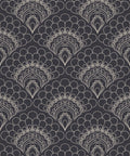 Retro Peacock Wallpaper, Slate