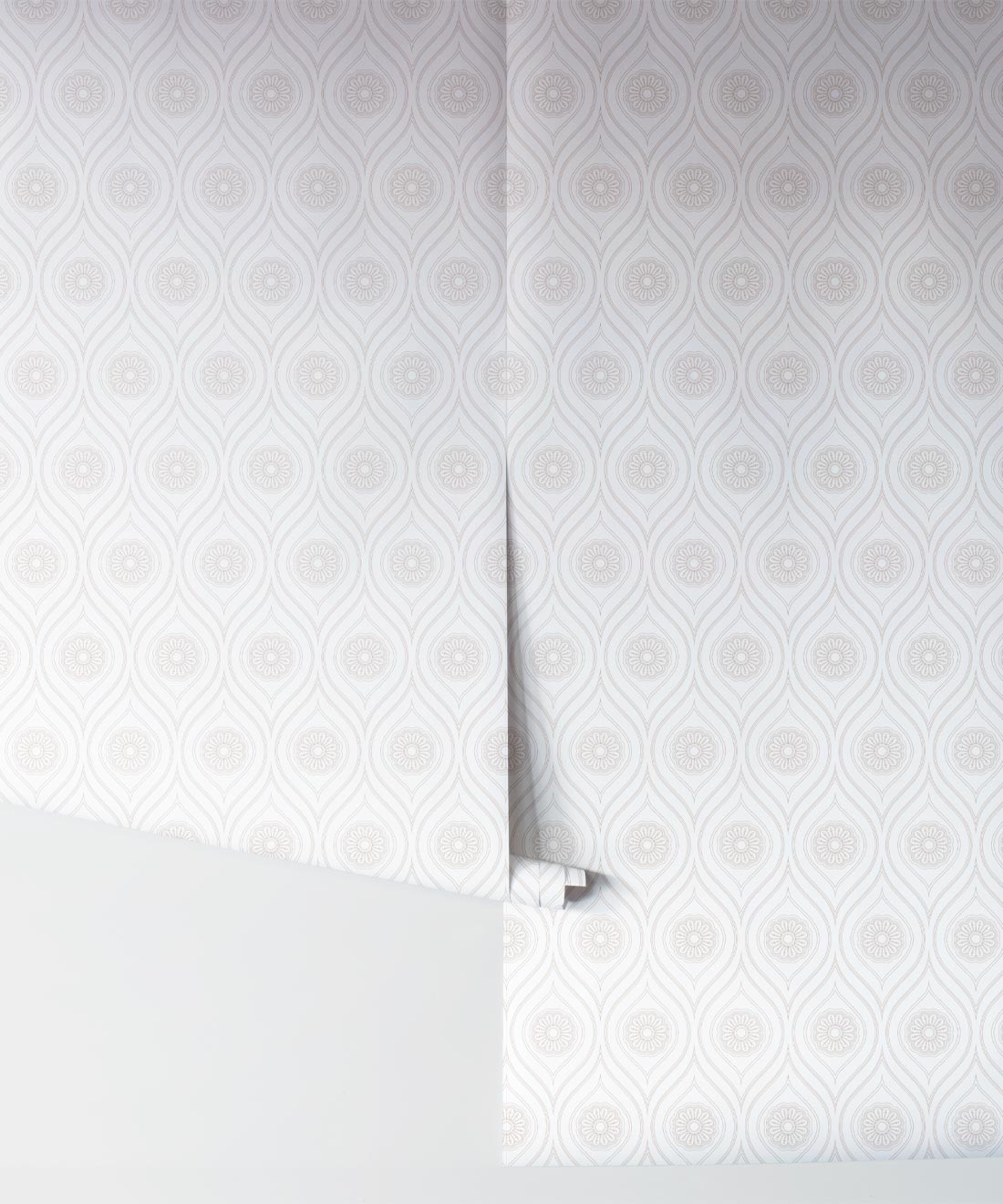 Retro Pop Wallpaper, Beige Reverse