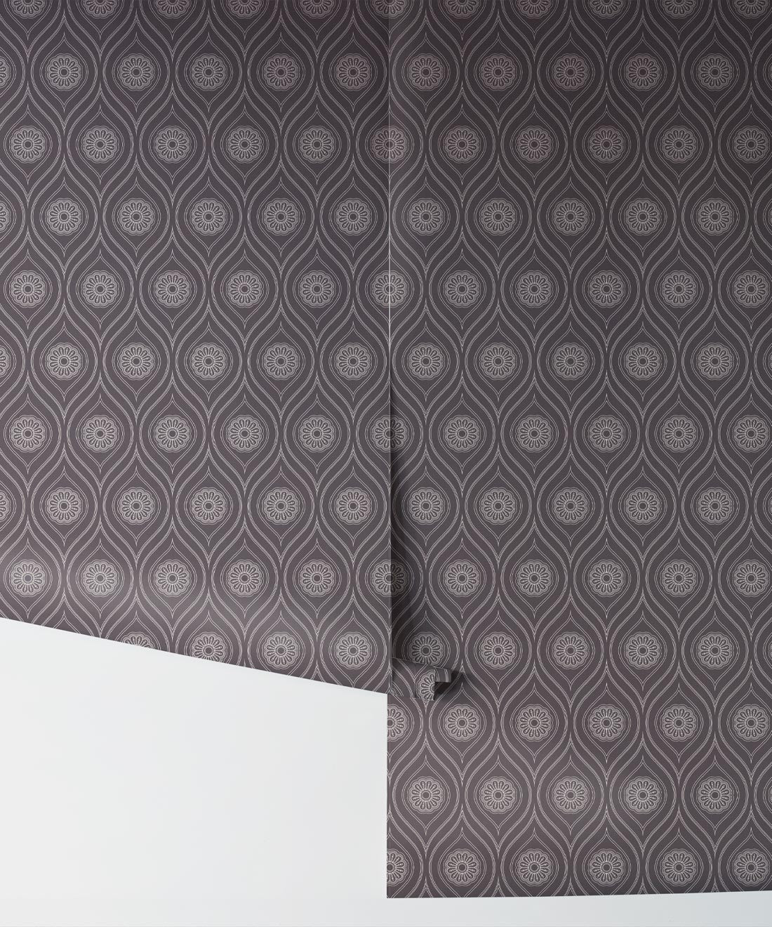 Retro Pop Wallpaper, Dark Grey