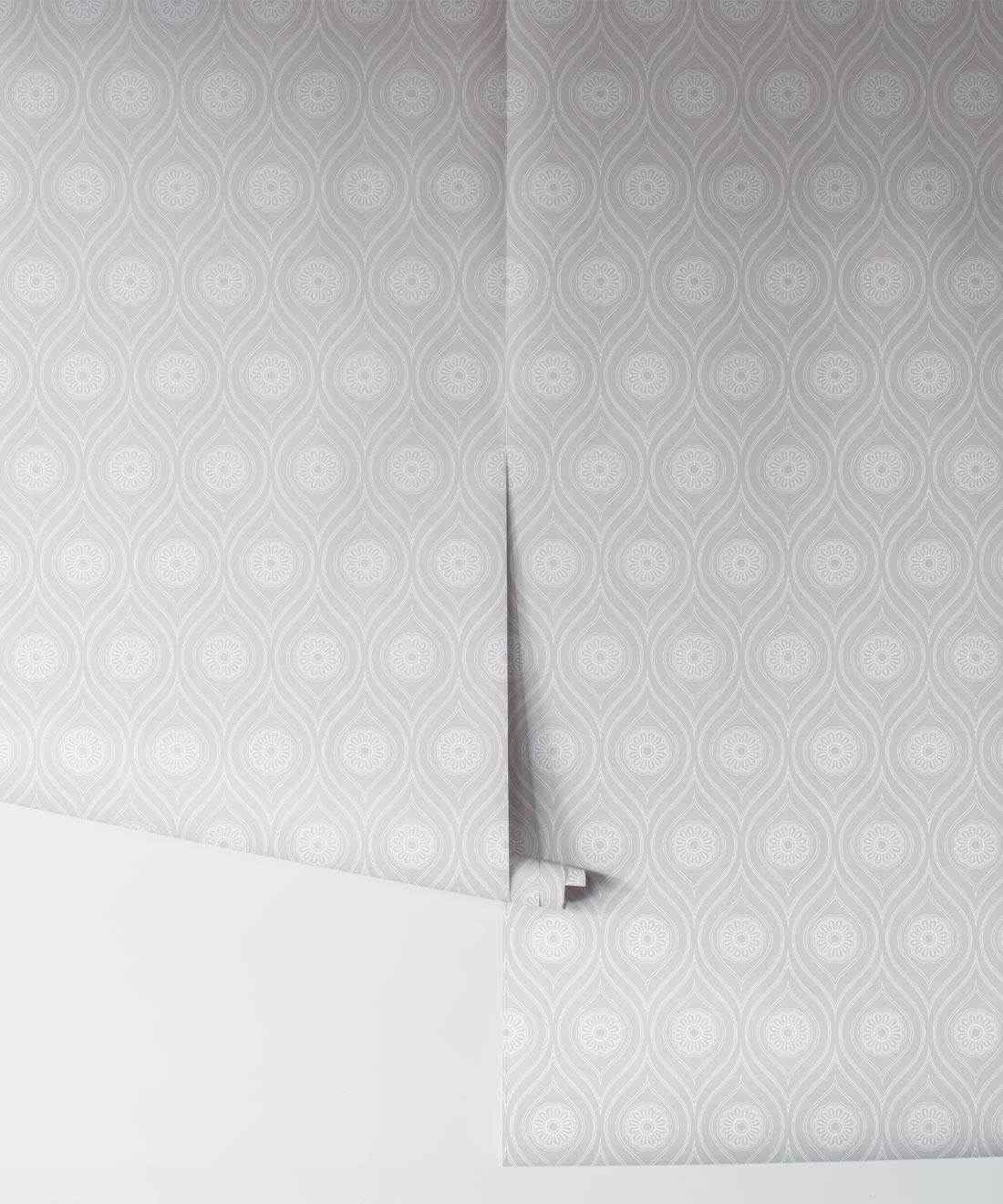Retro Pop Wallpaper, Light Grey
