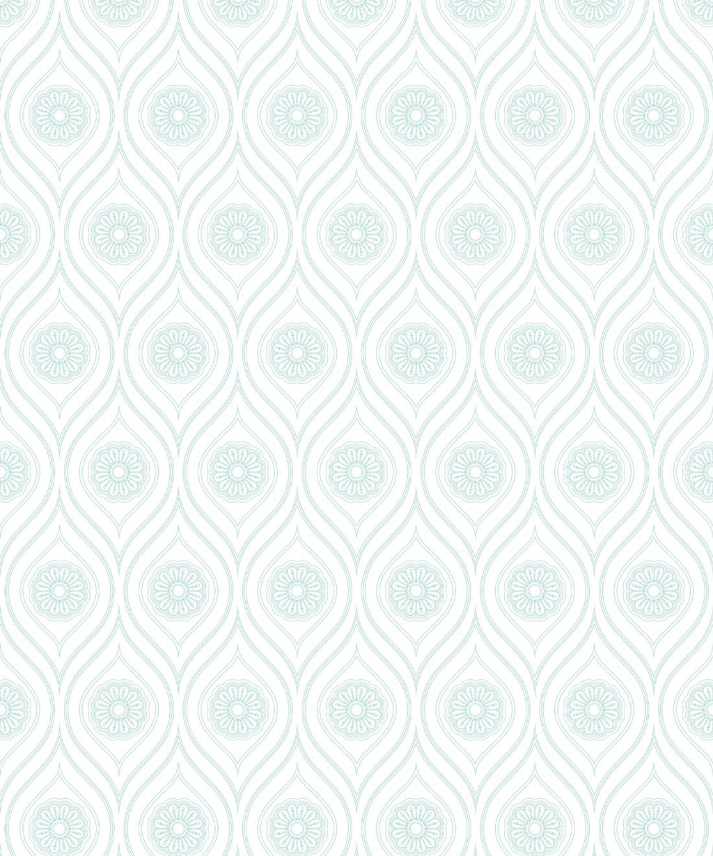 Retro Pop Wallpaper, Mint Reverse