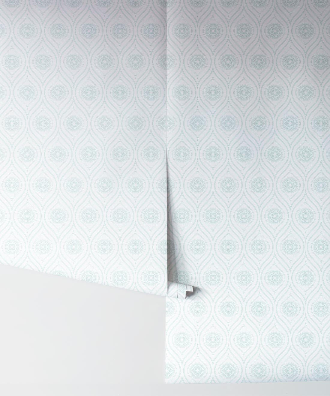 Retro Pop Wallpaper, Mint Reverse