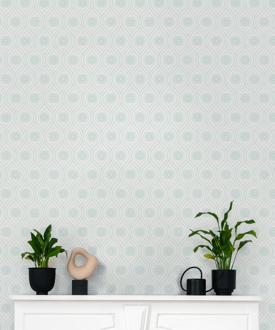 Retro Pop Wallpaper, Mint Reverse