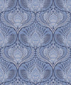 Baroque Fusion Wallpaper, Blue