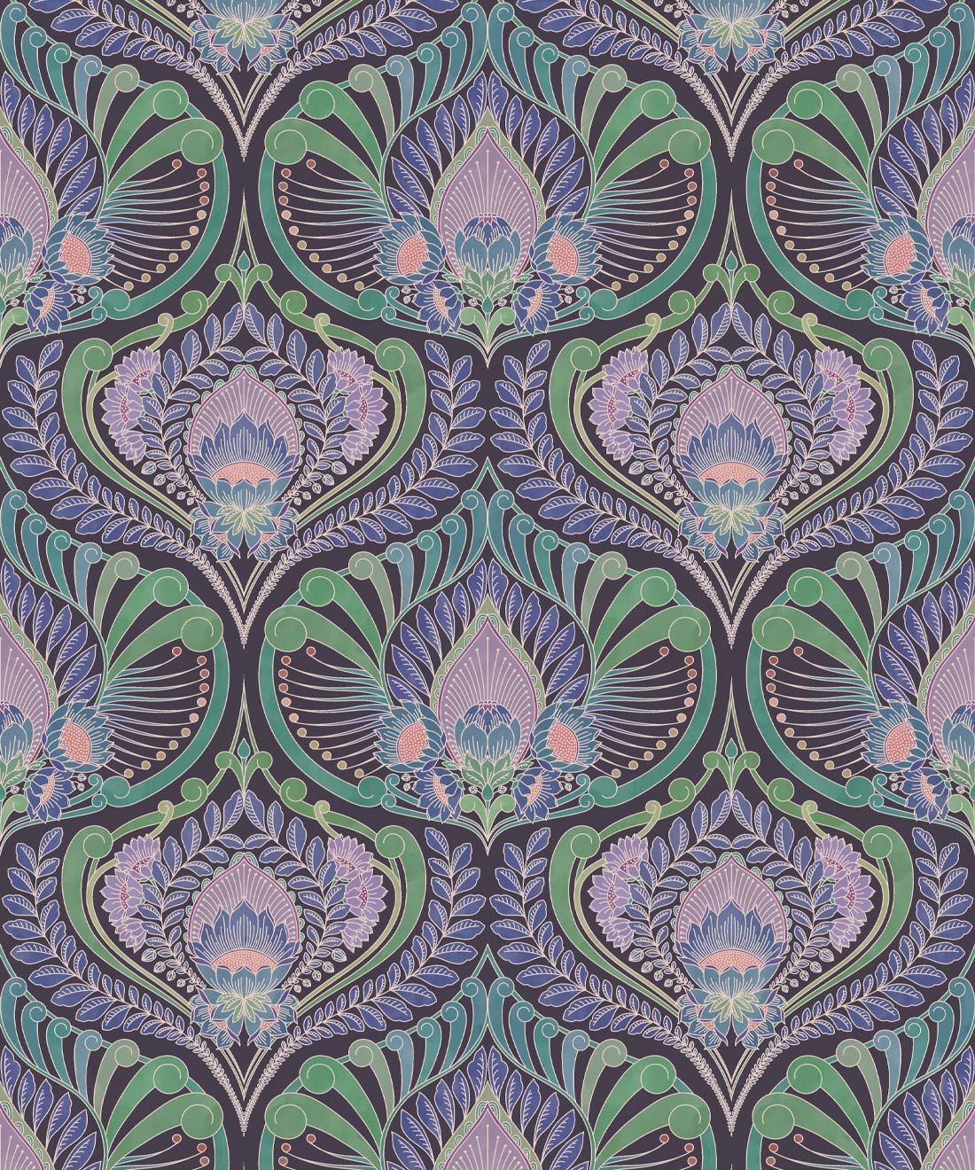 Baroque Fusion Wallpaper, Multi