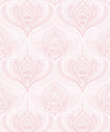 Baroque Fusion Wallpaper, Pink Reverse