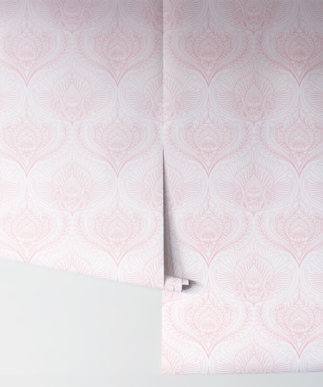 Baroque Fusion Wallpaper, Pink Reverse